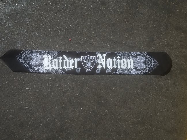 Oakland Los Angeles Las Vegas Sin City Raiders gangster bandana