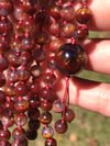Super Seven Mala, Included Amethyst Mala with Cacoxenite and Hematite