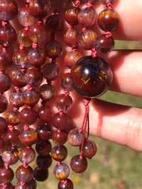 Image 1 of Super Seven Mala, Included Amethyst Mala with Cacoxenite and Hematite