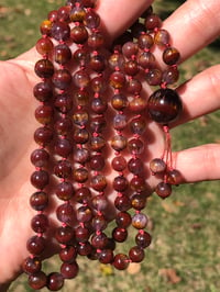 Image 4 of Super Seven Mala, Included Amethyst Mala with Cacoxenite and Hematite