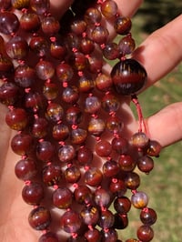 Image 3 of Super Seven Mala, Included Amethyst Mala with Cacoxenite and Hematite