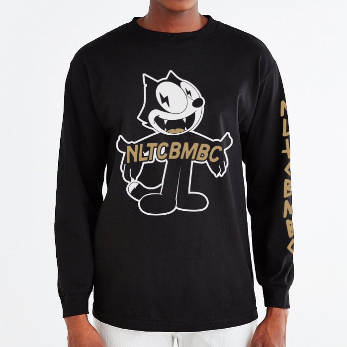 Image of Hype Cat Long Sleeve Tee (Black)