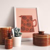 Star Anise Jug A4 Screenprint