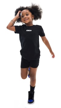 Image 1 of DEDA KIDS BLACK TEE WHITE LOGO