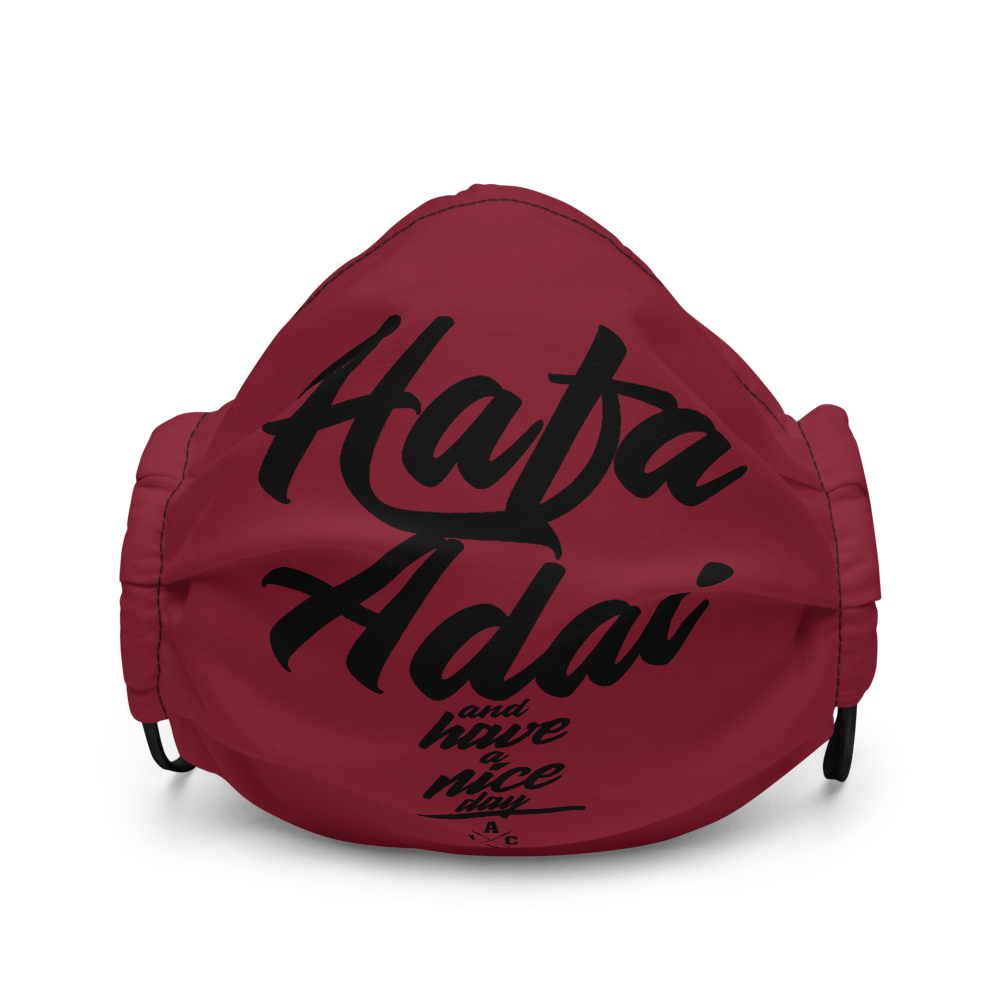 Hafa Adai D Red Face Mask I Am Clothing Guam