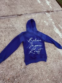 Image 2 of Blue “Make a Wish” Zip-Up Jacket