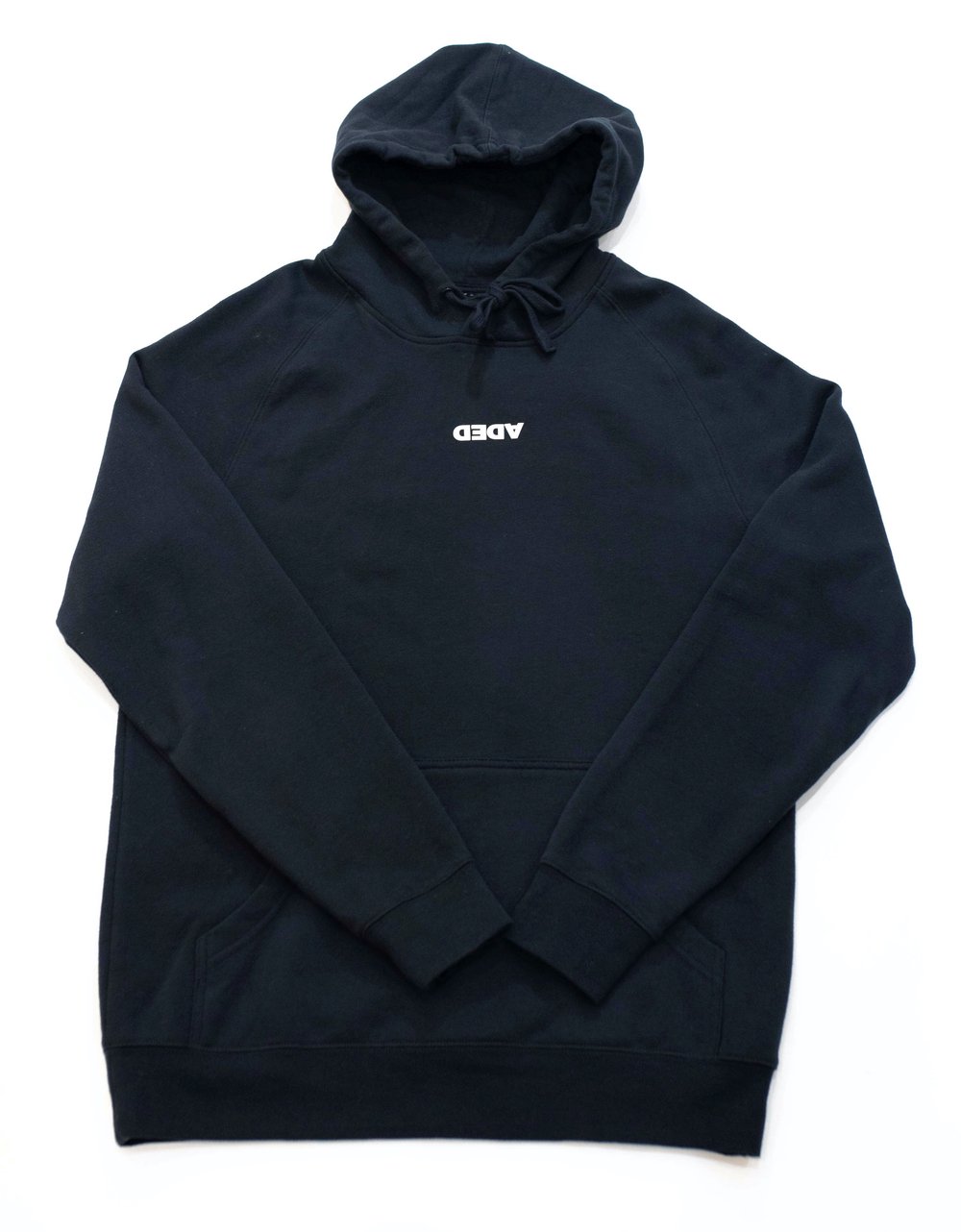 Image of DEDA MENS NAVY HOODIE WHITE STAPLE LOGO