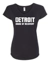 Women's Detroit House of Recovery Logo V-Neck Shirt