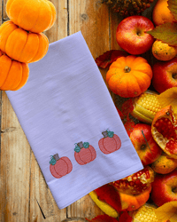 Image 2 of Pumpkins Abound Flour Sack Towel Set 