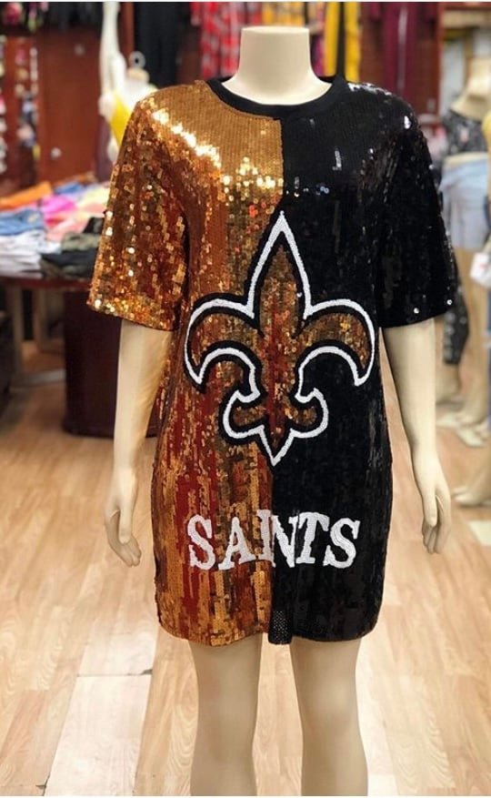 saints sequin jersey