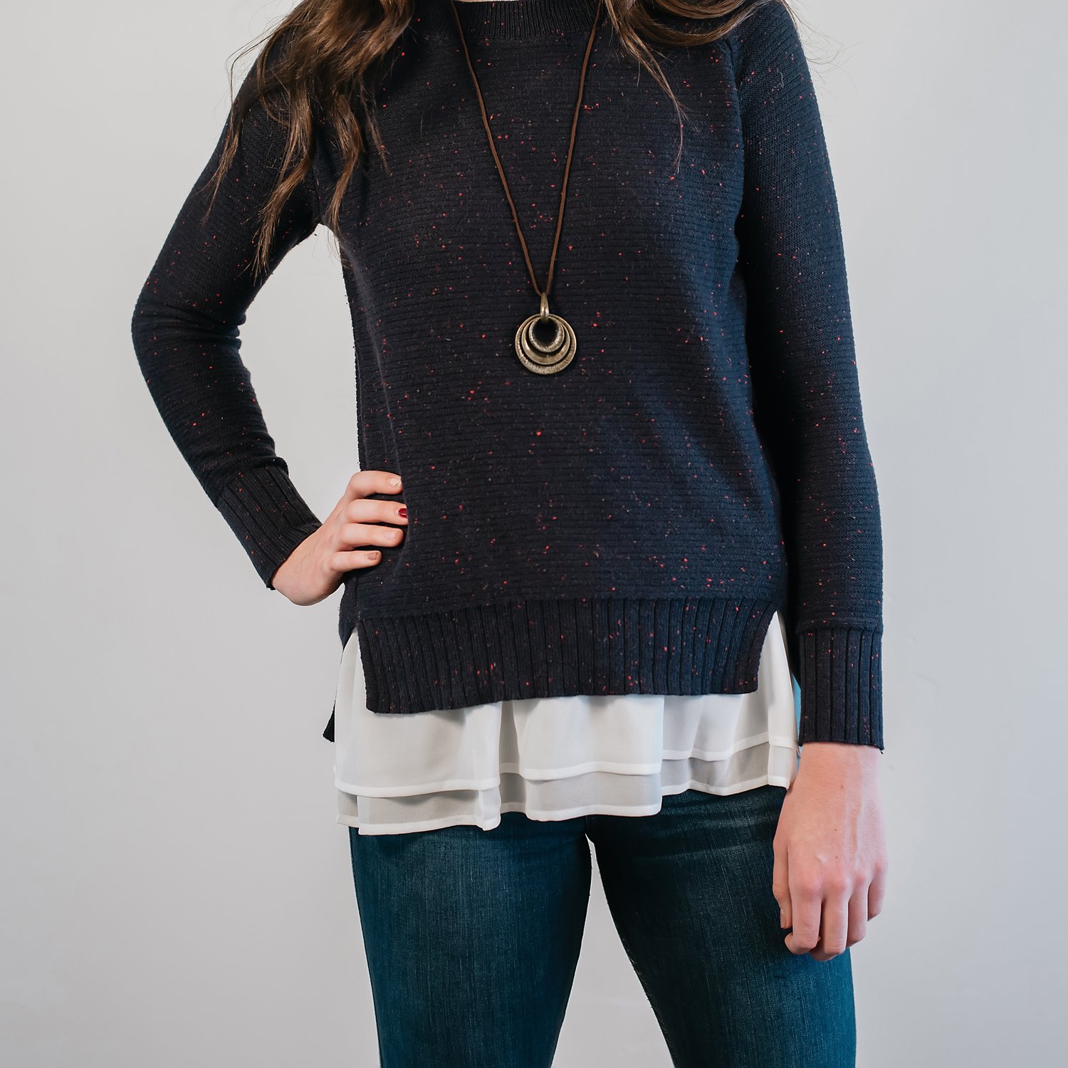 Image of FREE SHIP Chiffon Ruffle Tank Top Extender | S-4XL