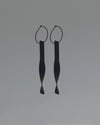 Black Twist Maxi Earrings