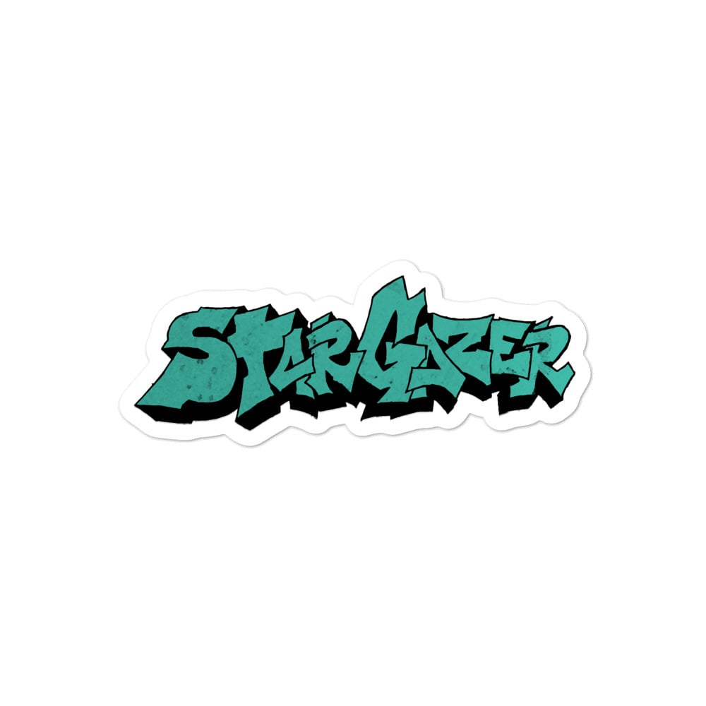 Star Gazer Graffiti Sticker