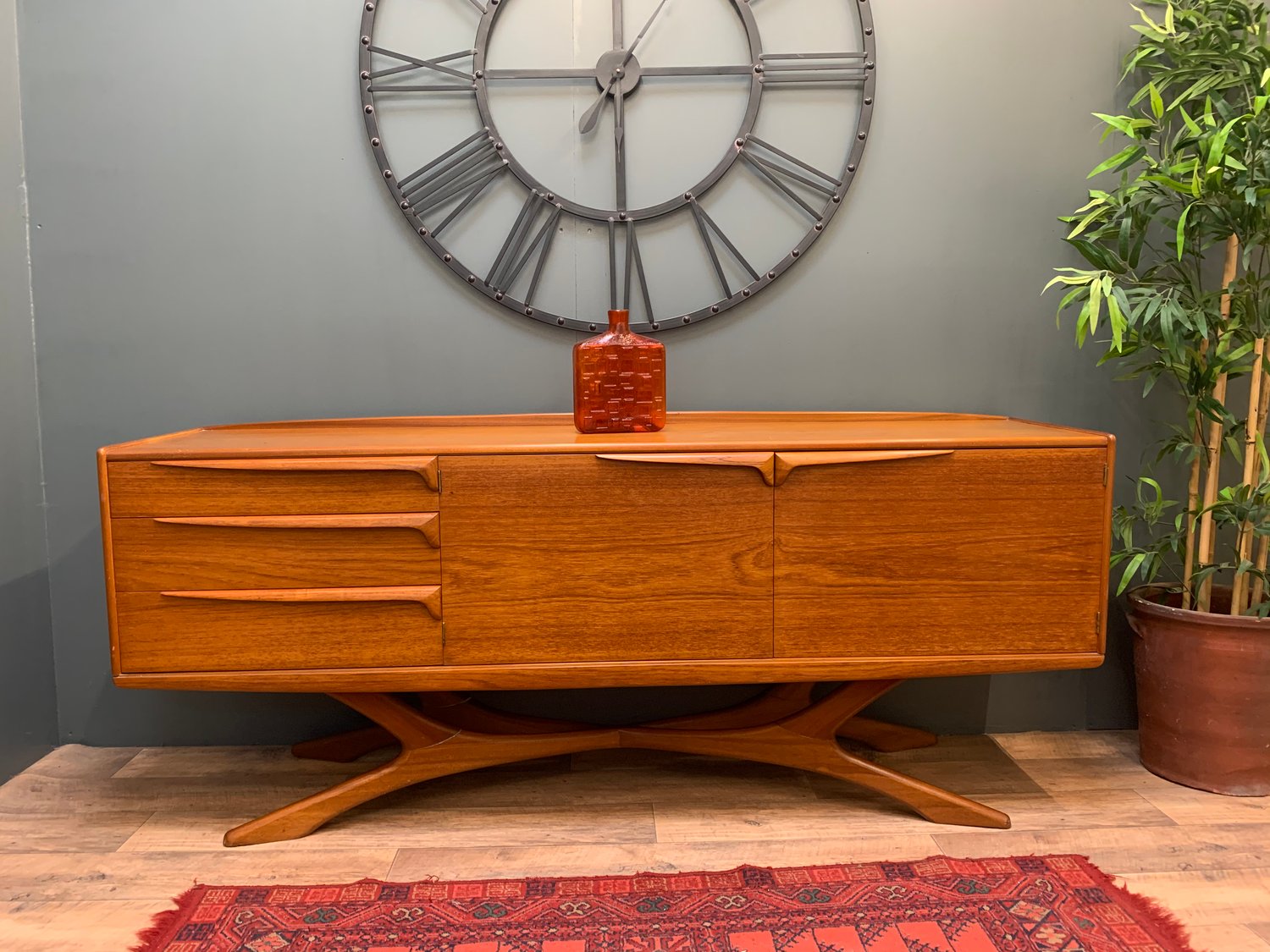 Image of Mid Century Organic Beithcraft Teak Sideboard