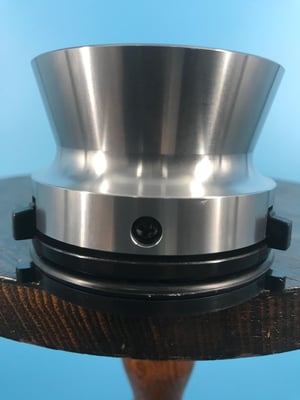 Image of Burlington Recording Professional Silver 1/4" NAB Hub Adapters with Aluminum Trumpet (PAIR)