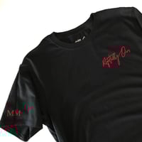 Image 1 of R.O. Right Chest Logo T Shirt Black & Red