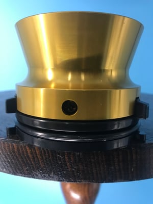 Image of Burlington Recording Professional Gold 1/4" NAB Hub Adapters with Aluminum Trumpet (PAIR)