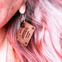 Image 5 of NEW Handmade Wood Earrings — limited quantity!
