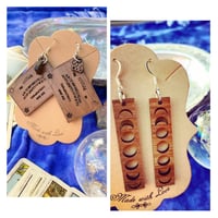Image 1 of NEW Handmade Wood Earrings — limited quantity!