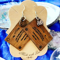 Image 4 of NEW Handmade Wood Earrings — limited quantity!