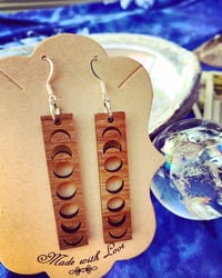 Image 2 of NEW Handmade Wood Earrings — limited quantity!