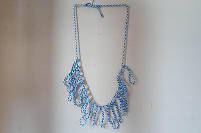 Image of raindrop fringe necklace 