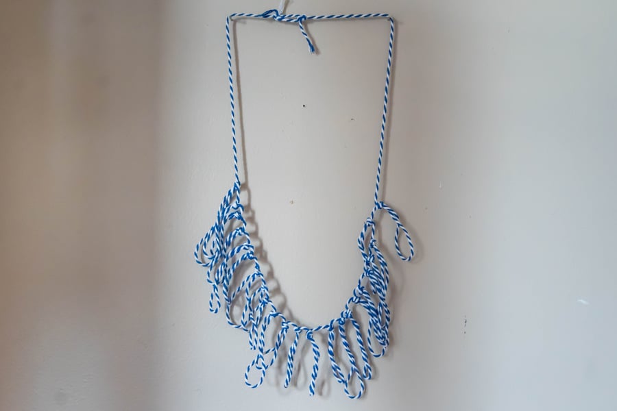 Image of raindrop fringe necklace 