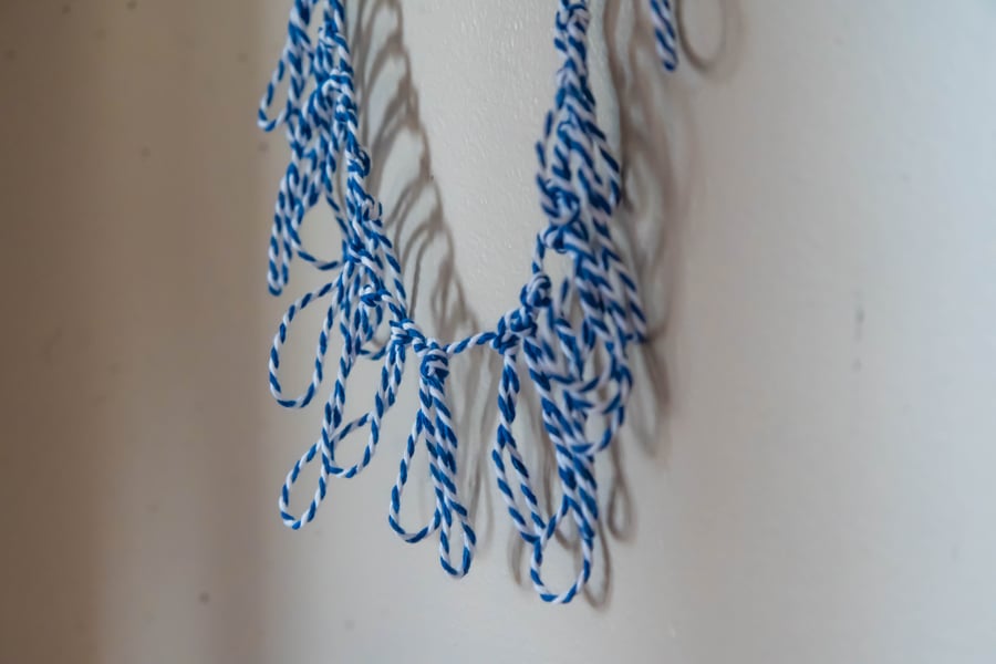 Image of raindrop fringe necklace 