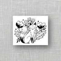 Image 1 of Flowery Fox Temporary Tattoos