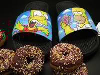 Image 2 of The Simpsons Custom Nike Slides