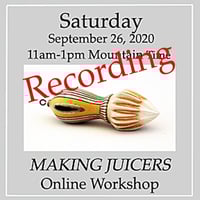 THE RECORDING OF "Making Juicers - Online Workshop", September 26th, 2020