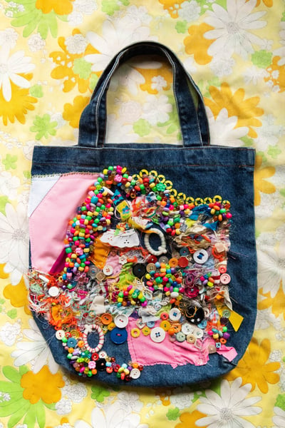 Image of crunch embroidery bag 