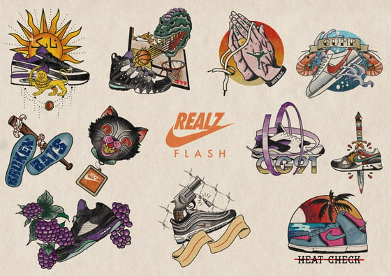 Image of Sneakerhead Tattoo Flash Print Vol. 1