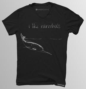 Image of I like narwhals | v-neck
