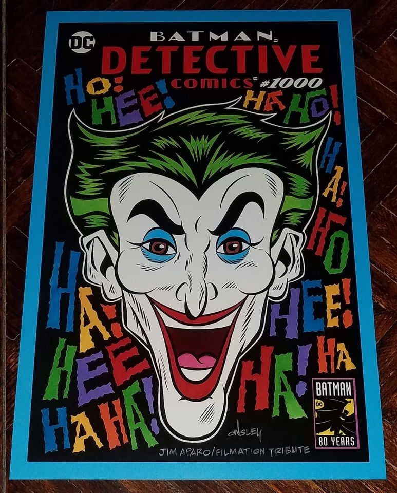Image of THE JOKER DETECTIVE COMICS #1000 SKETCH COVER 11x17 PRINT!