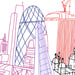 Image of London Skyline - Colour