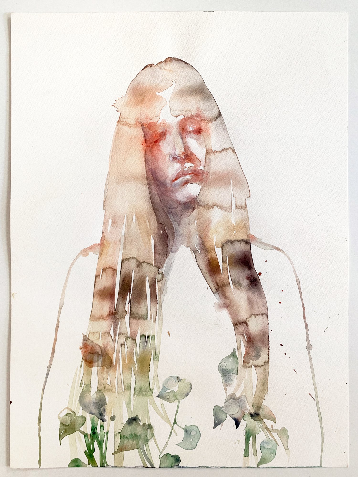 Agnes-Cecile earth (46x61 cm) 2017