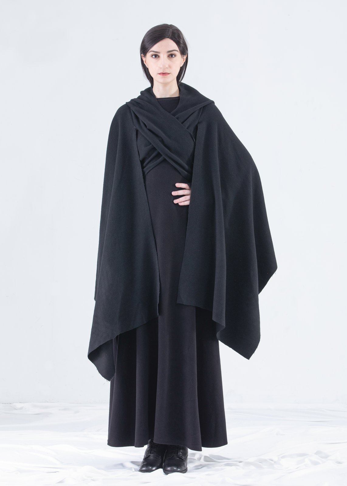 black shawl wrap