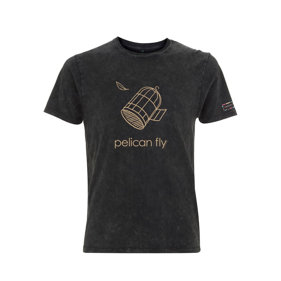 Image of Pelican Fly T-Shirt (Cage Logo cream)