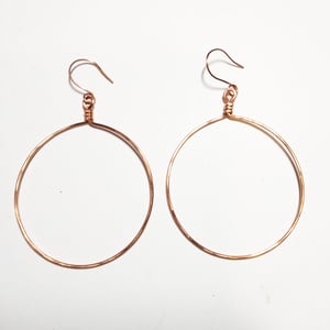 Image of Copper Hoops (s)