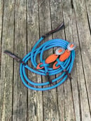 Image 1 of 15ft -16ft Yacht Line Split Reins with Slobber Straps with Buckle