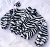 Luxury Faux Fur Zebra Jumper Jacket