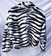 Luxury Faux Fur Zebra Jumper Jacket