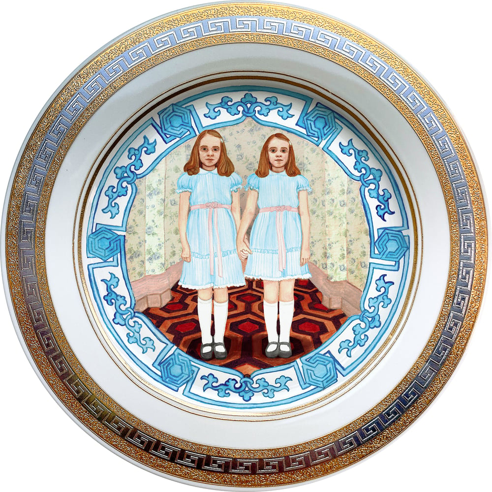Image of The Shining Twins - Fine China Plate - #0741