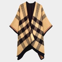 Image 3 of CHECK-HER VIBE REVERSIBLE PONCHO