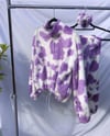 Luxury Purple Cow Faux Fur Jumper Jacket 