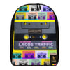 LAGOS TRAFFIC COUTURE LAPTOP TRAVELER'S BACKPACK (CASSETTE LIFE)