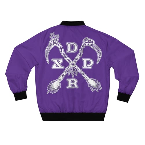 Image of CASKET DRXP BOMBER JACKET PURPLE