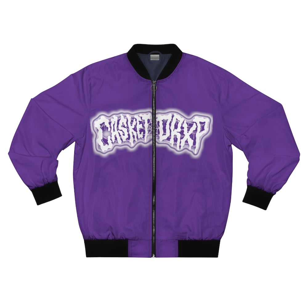 Image of CASKET DRXP BOMBER JACKET PURPLE