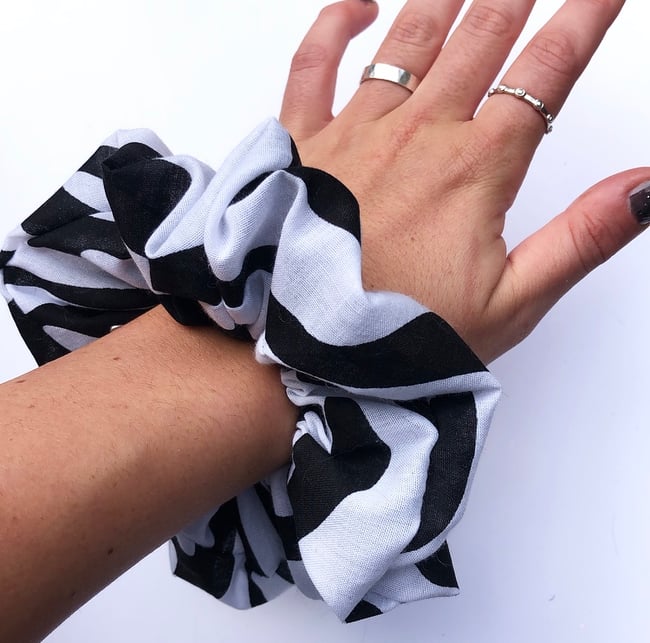 Zebra medium scrunchie 